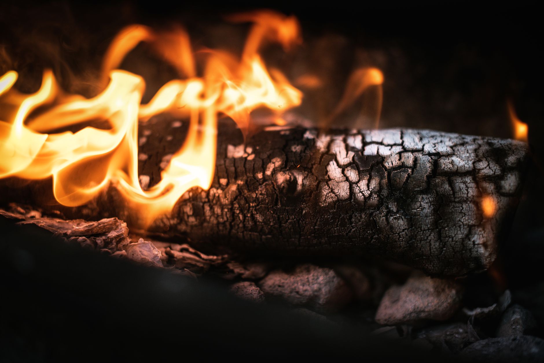 Creosote buildup inside a flue liner